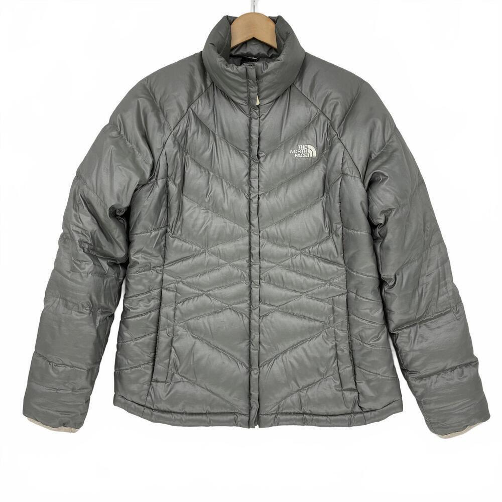 The North Face 550 Women's Silver Goose Down Puffer Jacket, LG